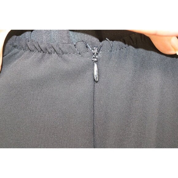 LuLus Halter Black Maxi Dress-Size Medium-Lined-Witchy-Goth - Picture 7 of 8